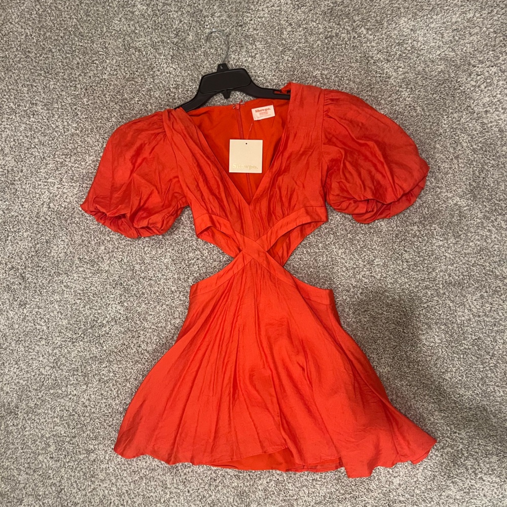 Showpo Vibrant Red Mini Dress with Cutouts